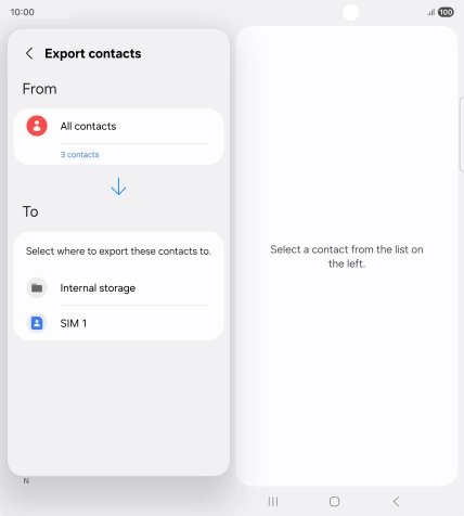 Press the name of the SIM.