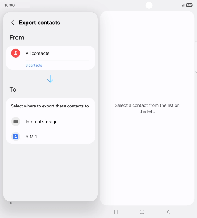 Press the name of the SIM.