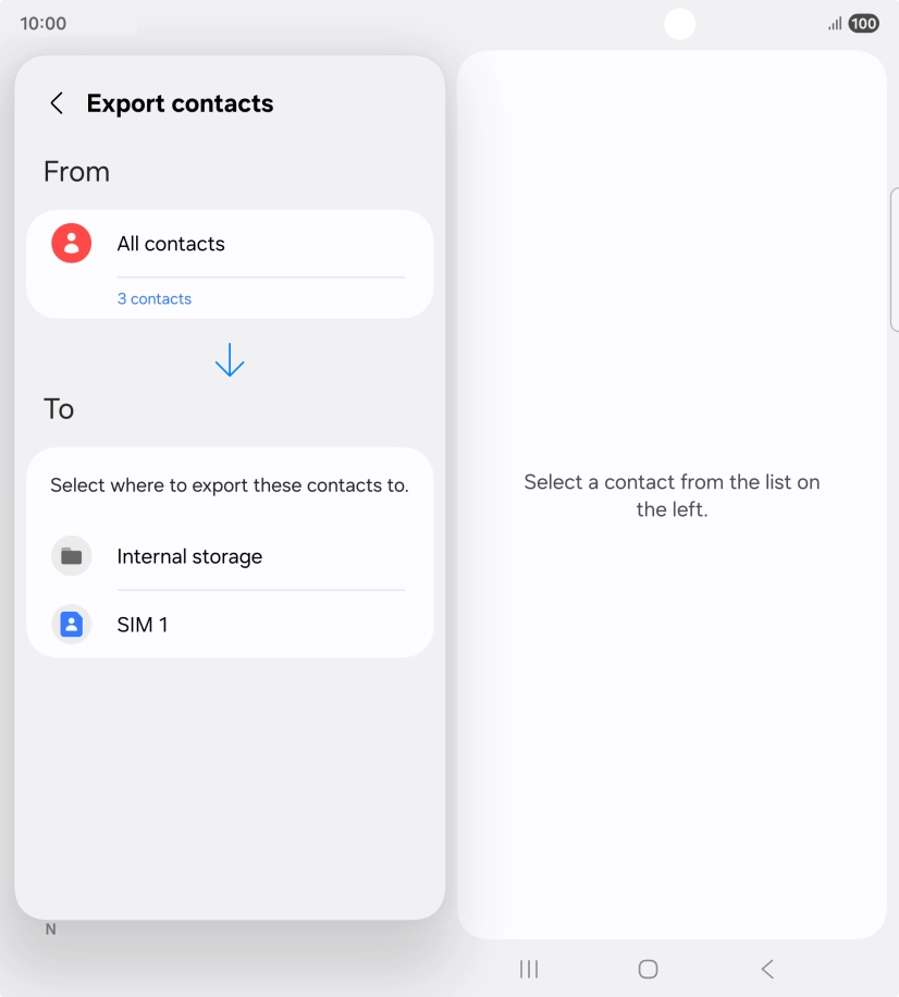 Press the name of the SIM.