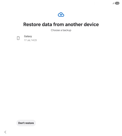 Press the required backup and your phone restores the content of the selected backup. Subsequently, follow the instructions on the screen to set up your phone and prepare it for use.