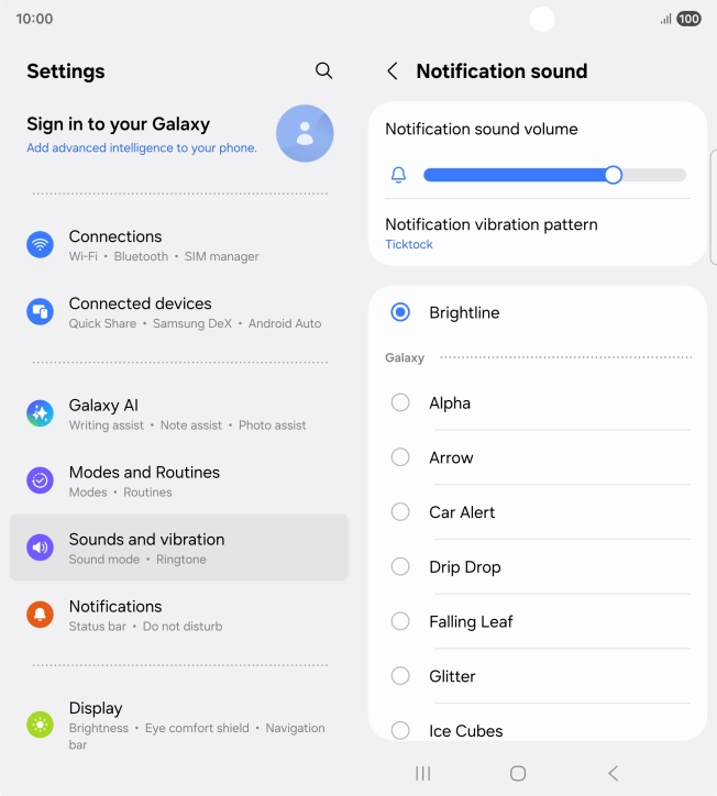 Press the required message tones to hear them.
