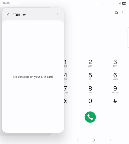 Press the menu icon.