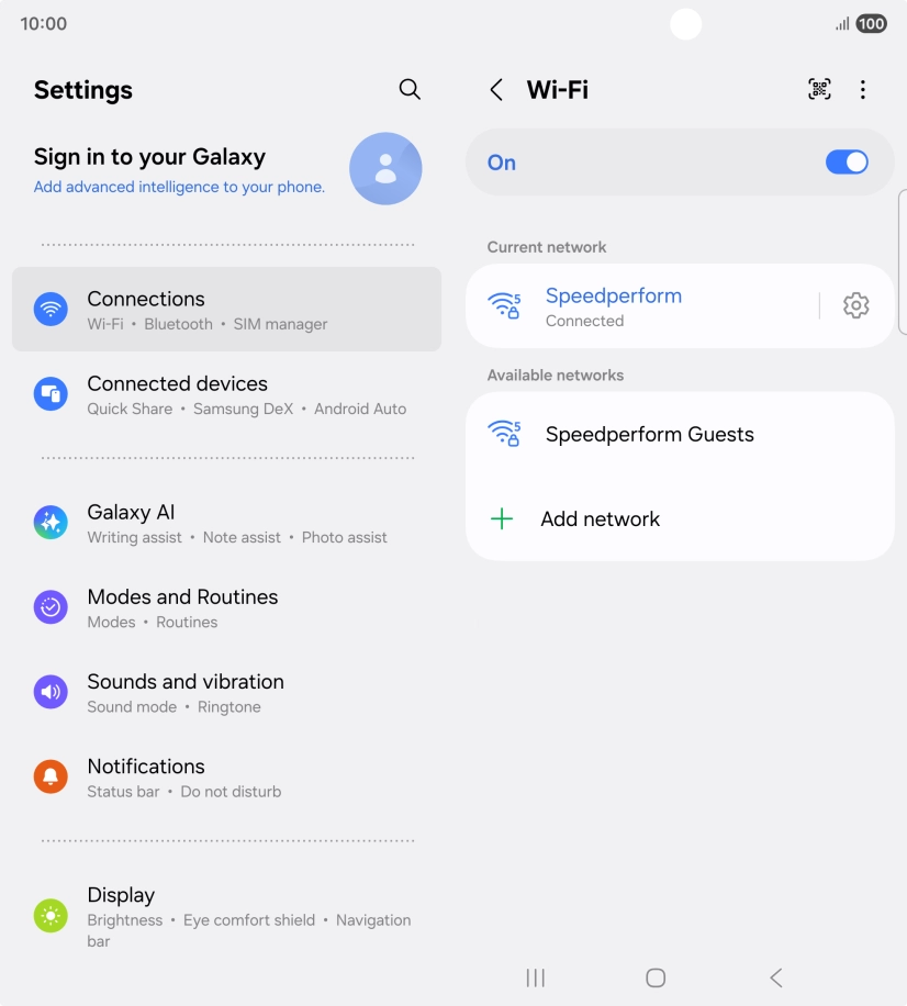Press the Home key to return to the home screen.