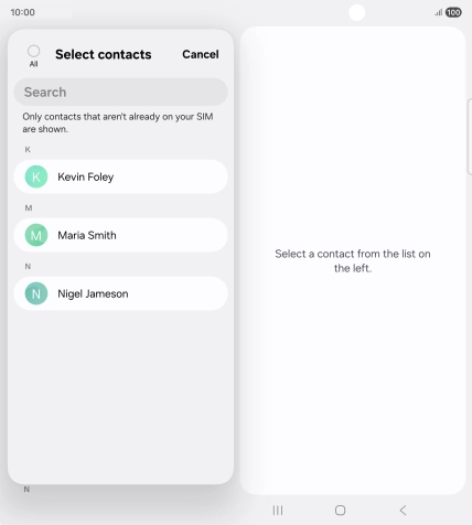 Press the field above 