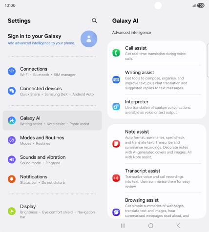 More examples of Galaxy AI usage are now displayed.