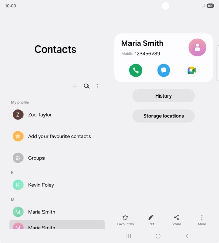 Press the Home key to return to the home screen.