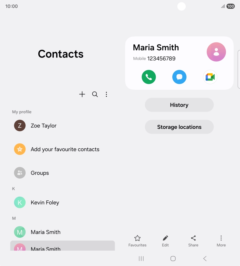 Press the Home key to return to the home screen.