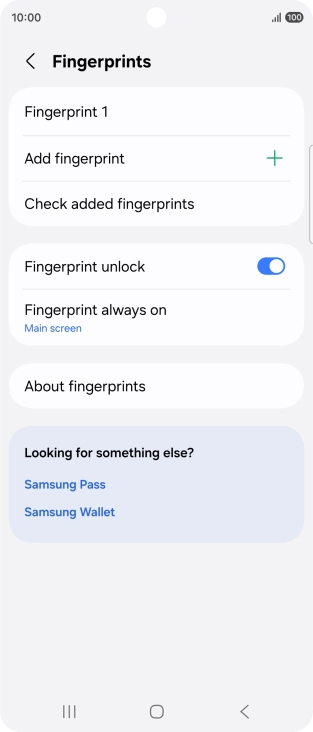 Press the required settings to turn them on or off.