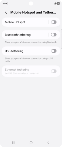 Press Mobile Hotspot.