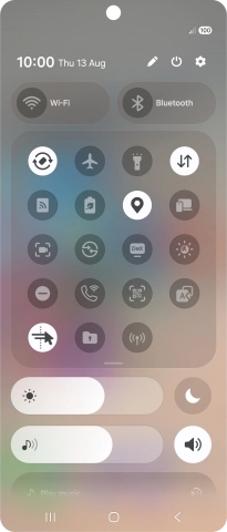 Press the settings icon.