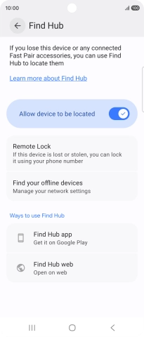 Press the Home key to return to the home screen. Press the Home key to return to the home screen.