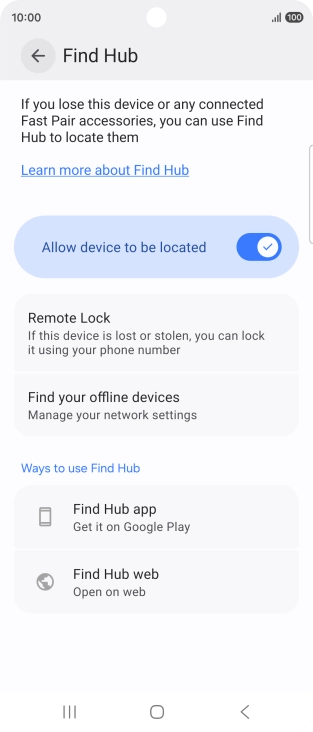 Press the Home key to return to the home screen. Press the Home key to return to the home screen.