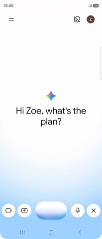 Talk to Gemini about the required topic.