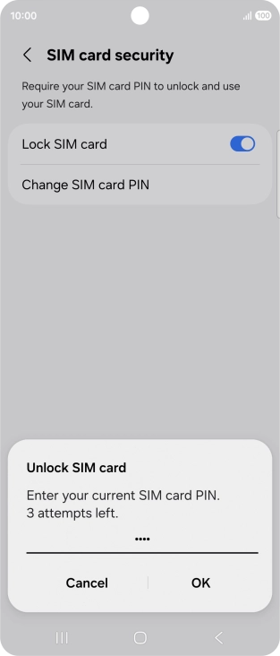 Key in your PIN and press OK.