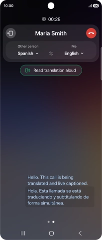 Follow the instructions on the screen to select the required language settings and use the function.
