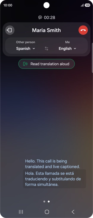 Follow the instructions on the screen to select the required language settings and use the function.