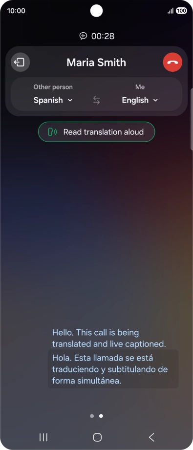 Follow the instructions on the screen to select the required language settings and use the function.