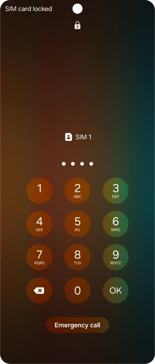 If you're asked to key in your PIN, do so and press OK.