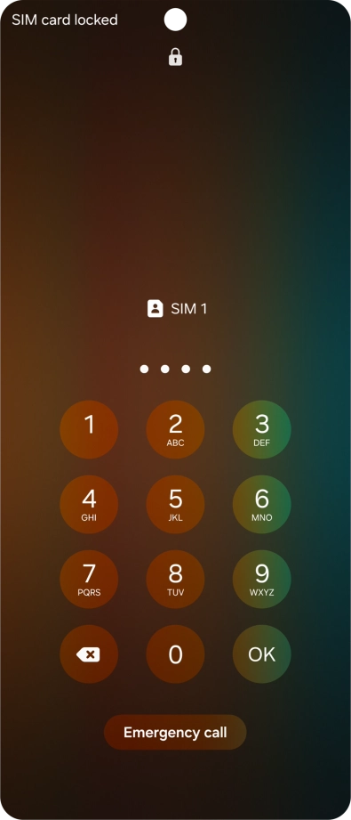 If you're asked to key in your PIN, do so and press OK.