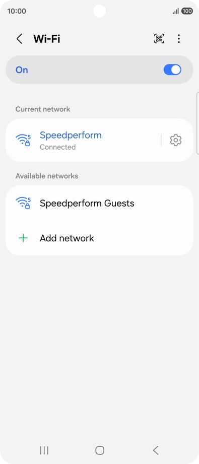 Press the Home key to return to the home screen.