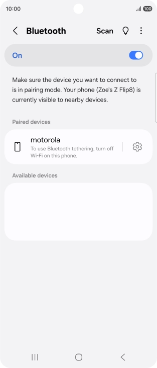 Press the Home key to return to the home screen.