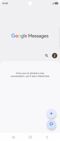 Press the profile icon.