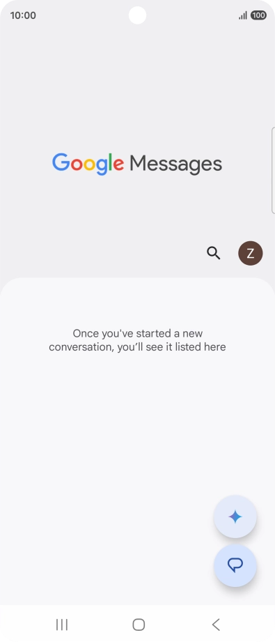 Press the profile icon.