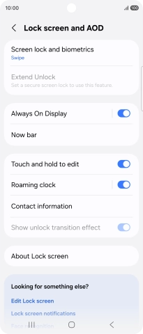 Press Screen lock and biometrics.