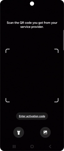 Place the QR code you've received inside the phone camera frame to scan the code.