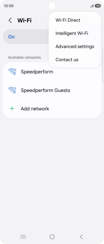 Press Intelligent Wi-Fi.