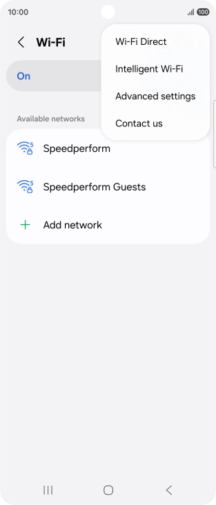 Press Intelligent Wi-Fi.