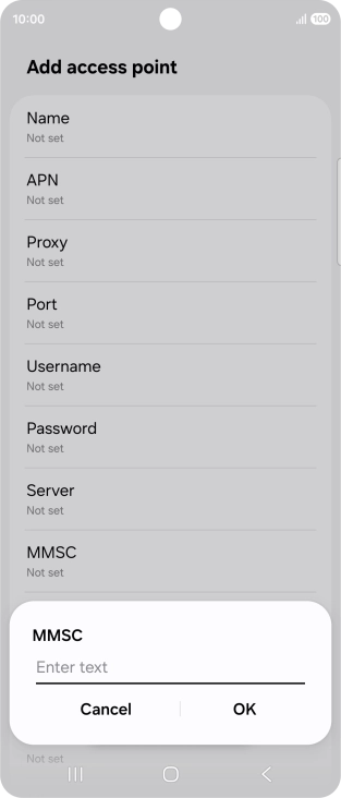 Key in http://pxt.vodafone.net.au/pxtsend and press OK.