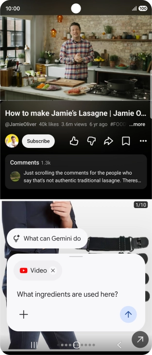 Follow the instructions on the screen to type or speak the required question for the video.