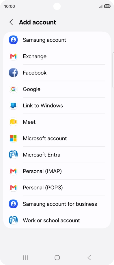 Press Google.