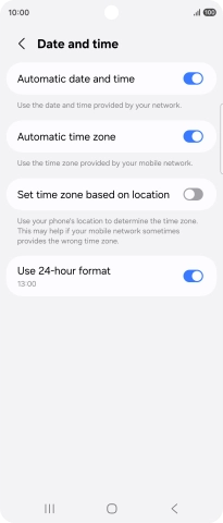 Press the Home key to return to the home screen.