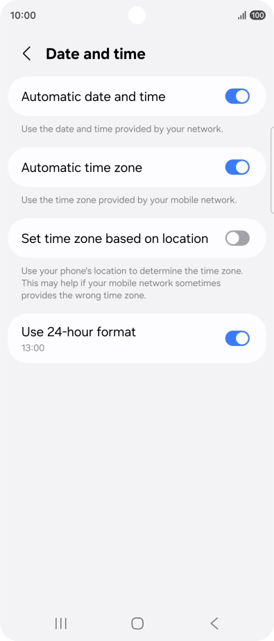Press the Home key to return to the home screen.