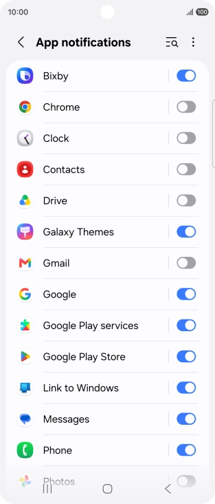 Press the menu icon. Press the menu icon.