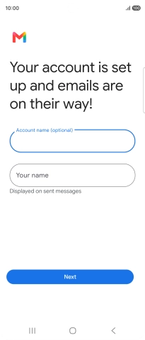 Press Your name and key in the required sender name. Press Your name and key in the required sender name.
