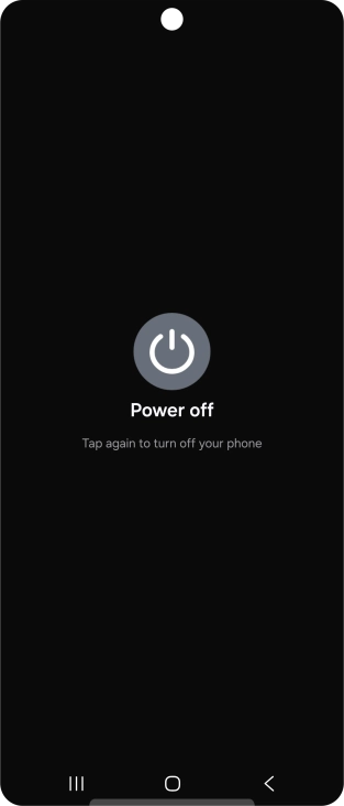 Press Power off.
