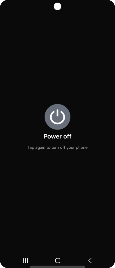 Press Power off.