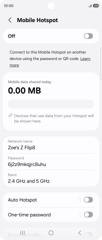 Press Network name.