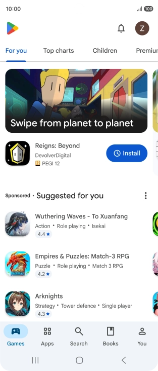Press Search.