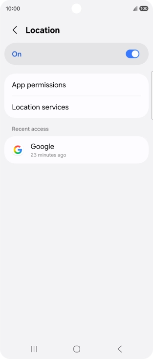 Press App permissions. Press App permissions.