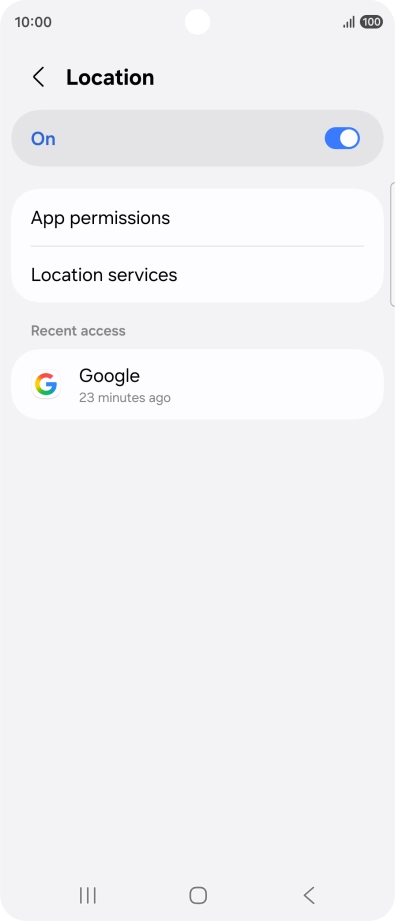 Press App permissions. Press App permissions.