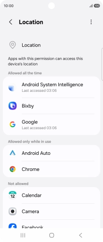 Press the required app. Press the required app.