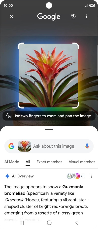 Follow the instructions on the screen to use the search results.