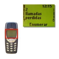 La pantalla muestra X llamadas perdidas.