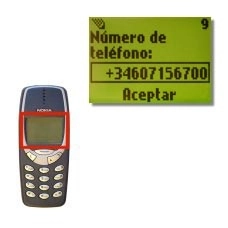 En la pantalla aparece ahora Número de teléfono: