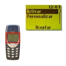 Elija Activar y pulse Aceptar.La activación es confirmada en la pantalla.