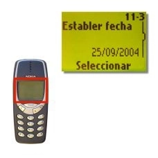 Vaya Establer fecha y pulse Seleccionar.